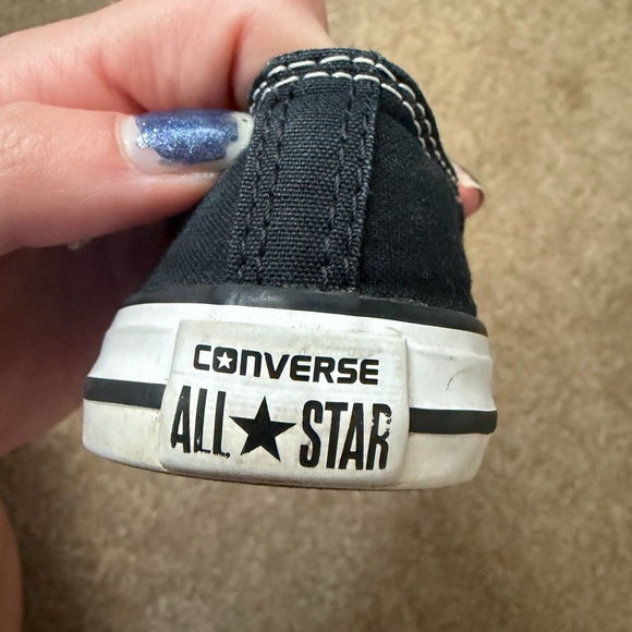 Converse Kids Black and White Sneakers - Picture 8 of 9